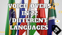 provide voice over services in 22 different  languages
