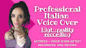 record a pro italian voice over