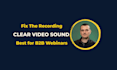 clean and balance audio for loom, zoom, and webinars