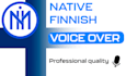 record a professional and deep male voice over in finnish