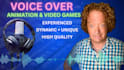 record a voice over for animation and video game chracters