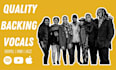 record professional gospel choir and background vocals