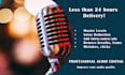 professionally edit and improve your audio and podcast