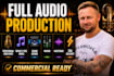 produce a professional audio commercial for your business