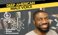 record a conversational deep american male voice over