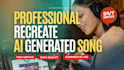 remake your ai song or cover song professionally