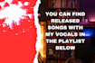sing on your edm, soul and pop, hip hop production song