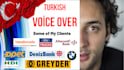 do professional high quality turkish voiceover