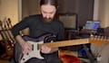 record rhythm and lead guitars