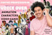 deliver a young male voice over for characters