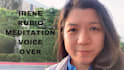 perform a female meditation voice over