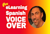 record a natural spanish or american english voice over