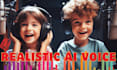 do ultra realistic ai kids voiceover
