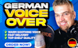 speak a german voice over with a deep plaesant voice