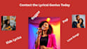 write custom lyrics for your songs adding tunes and music