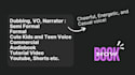 record a indonesian voice over and dubbing for you