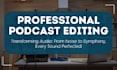 do audio editing, clean up, fix, repair audio or video files