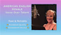 record a professional american english female voice over