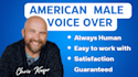 provide an authentic american male voiceover for your brand