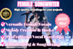 be your female singer female rapper edm singer songwriter