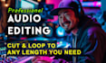 audio edit, cut, loop, or mix  your audio songs or music