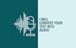 convert text to speech real human voice in audio file