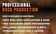 produce heavy rock and metal songs with real guitars