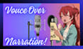 record professional voice over for characters or narrations