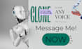 do text to speech using your clone voice or ai voice