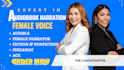 narrate your audiobook in calm female voice on findaway, acx, audible
