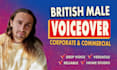 record a deep commercial british male voice over