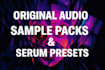 produce original sample packs and presets in serum