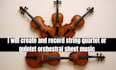 transcribe and record professional string quartet quintet orchestral sheet music