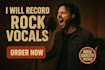 record professional metal and rock vocals with clean and scream performance