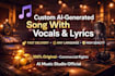 create a custom song in any language with vocals and lyrics