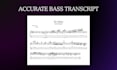 creat pro bass transcription and tabs any song