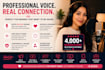 record a latin american spanish female voice over