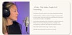 record record a warm, natural american female voice over
