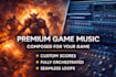 create custom ai music for games, videos and brands