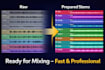 export clean, labeled stems or trackouts from your beat