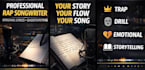 write catchy rap lyrics or a full song in your style