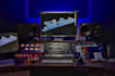 record session drum tracks at a professional studio