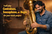 record contrabass, sousaphone, or bugle for your music project