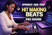 make a professional afrobeat, rnb or trap instrumental beat