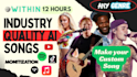 create industry quality custom ai song