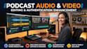 do podcast audio editing, podcast mixing and mastering