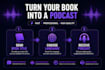 create a book summary podcast in any language
