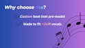 produce custom beats and instrumentals for singers