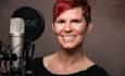 be a warm female voice over