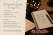write custom song lyrics and melodies